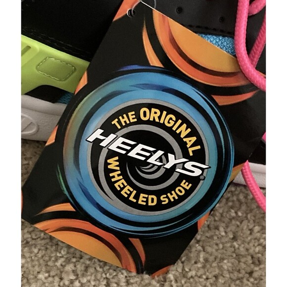 HEELYS Force HE100881 Black Pink Neon Multi Color Shoes Youth 6/ Women's 7 *READ - Picture 8 of 15